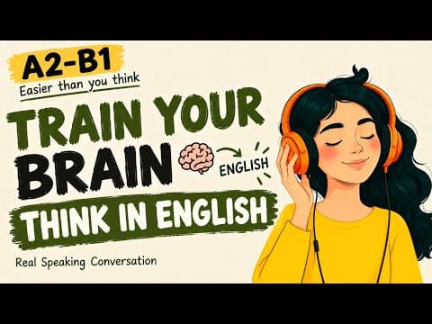 How To TRAIN Your BRAIN to SPEAK ENGLISH (Stop Translating!) | Podcast for English Learning 